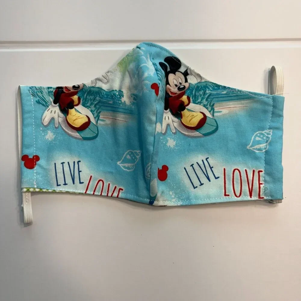 Handmade Disney Face Mask Set of 3 - Unused - Adult Size